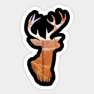 Deer Silhouette Art Sticker